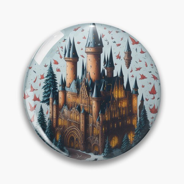 Item preview, Magical Castle Snow Globe Sticker designed and sold by pelzolga.