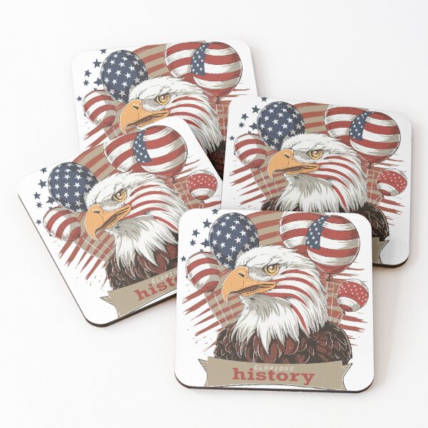 Item preview, Funny bald eagle head July 4th glorious history in t-shirt designed and sold by Saisaye.