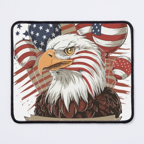 Item preview, Funny bald eagle head July 4th glorious history in t-shirt designed and sold by Saisaye.
