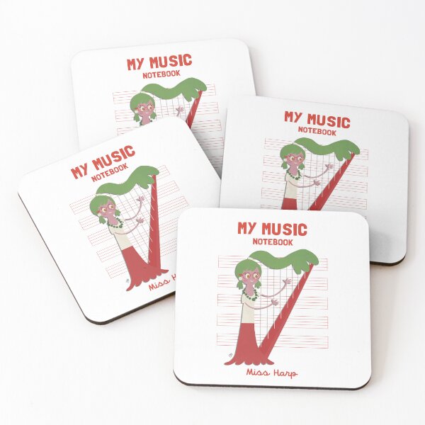 Item preview, Arpa: MY MUSIC NOTEBOOK:MISS HARP designed and sold by sebasvieira.