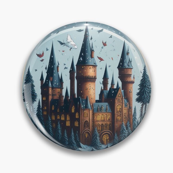 Item preview, Magical Castle Snow Globe Sticker designed and sold by pelzolga.