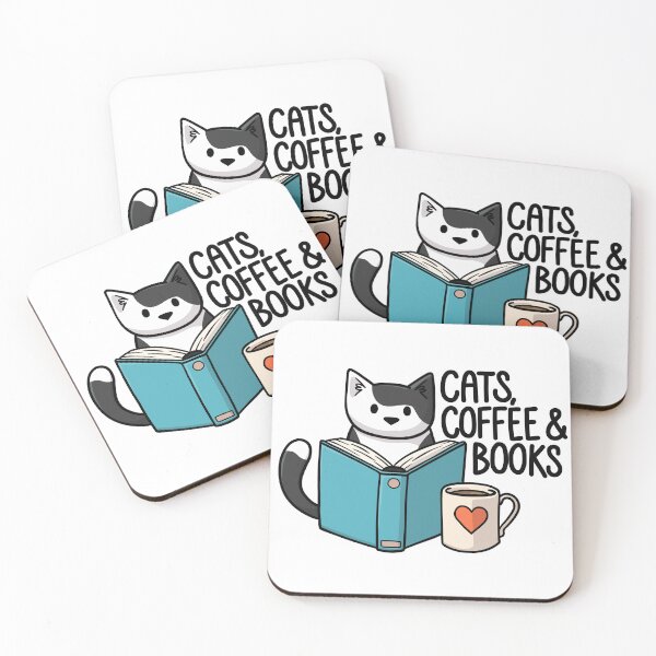 Item preview, Cats Coffee Books designed and sold by doodlecats.