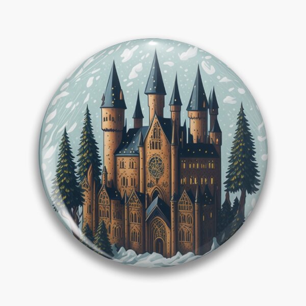 Item preview, Magical Castle Snow Globe Sticker designed and sold by pelzolga.