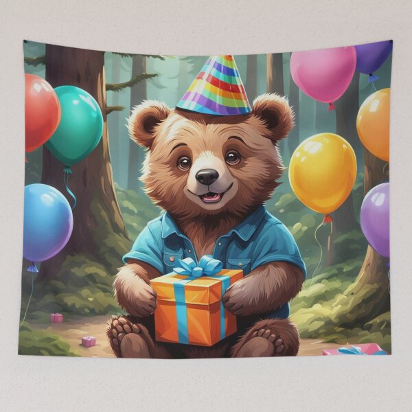 Item preview, Bear Balloons Birthdays. designed and sold by Jbl55.