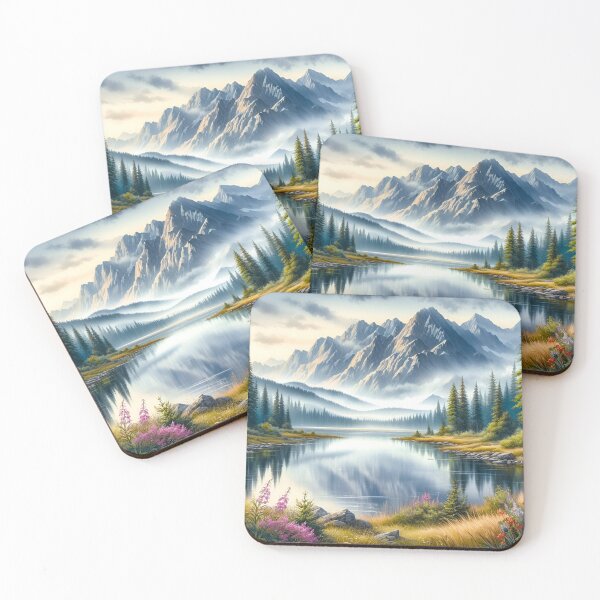 Item preview, Serene Lake & Mountain Art designed and sold by Fashiospice07.