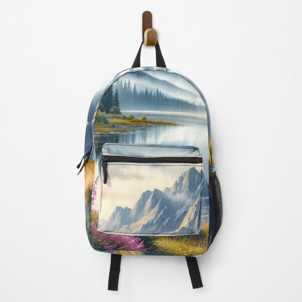Item preview, Serene Lake & Mountain Art designed and sold by Fashiospice07.