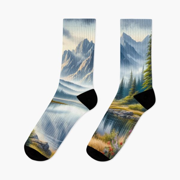 Item preview, Serene Lake & Mountain Art designed and sold by Fashiospice07.