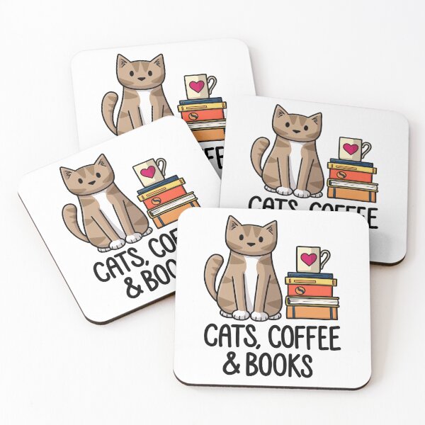 Item preview, Cats Coffee Books designed and sold by doodlecats.