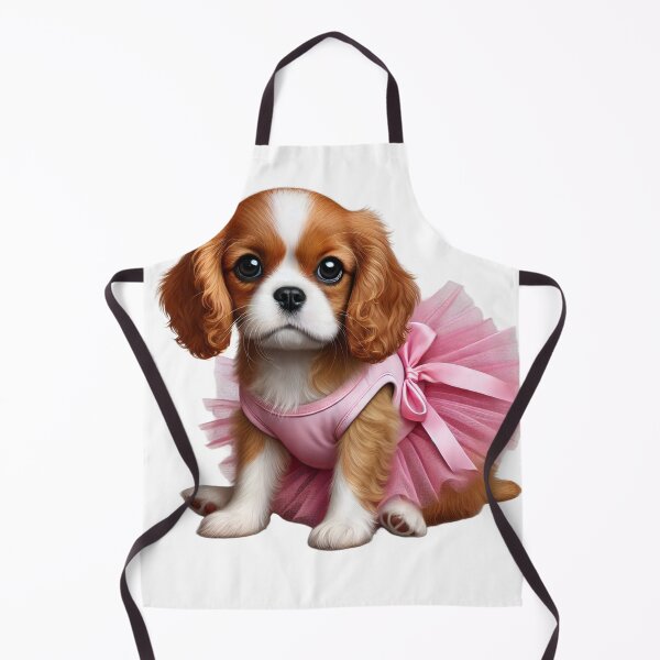 Item preview, Charming cocker spaniel puppy posing in a pink tutu. designed and sold by toypoodlemom.