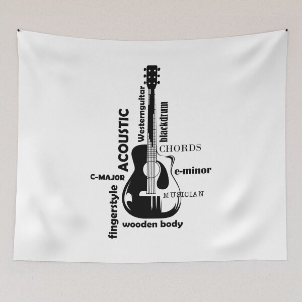 Item preview, Collage Western Guitar Classical Guitar Illustration Symbol icon designed and sold by AndreMi.