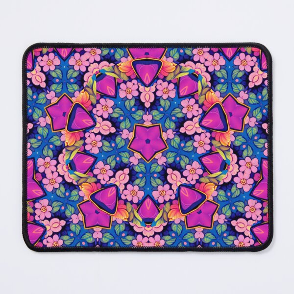 Item preview, Pink And Blue Flowering Prenrose Pattern designed and sold by DammyK89.