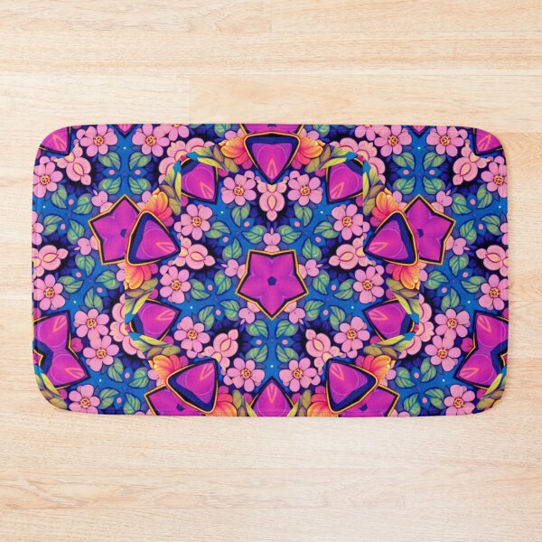 Item preview, Pink And Blue Flowering Prenrose Pattern  designed and sold by DammyK89.