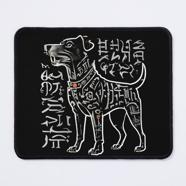 Item preview, Dog with Ancient Calligraphy designed and sold by DevemDavam.