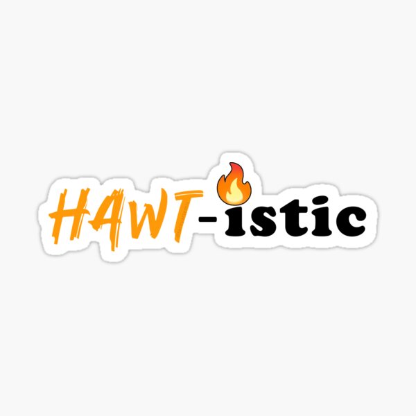 Hawtistic Orange Sticker