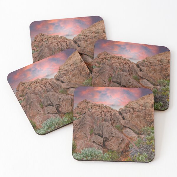 Item preview, Sunset over desert rocks designed and sold by dwrightphoto.
