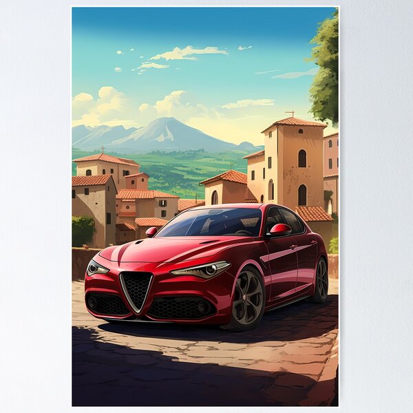 Item preview, Alfa Romeo Giulia Quadrifoglio in a Charming Italian Village designed and sold by RevUpDesign.