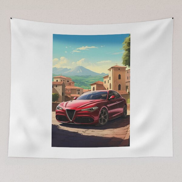 Item preview, Alfa Romeo Giulia Quadrifoglio in a Charming Italian Village designed and sold by RevUpDesign.