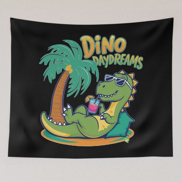 Item preview, Dino Daydreams - Fun Relaxed Dinosaur designed and sold by Kashear.