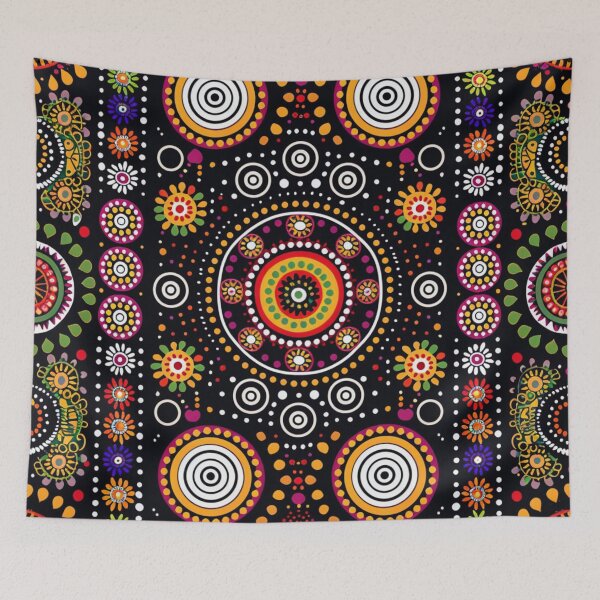 Item preview, Aboriginal Inspired Dot Art - Floristic Garden designed and sold by GrinGalore.