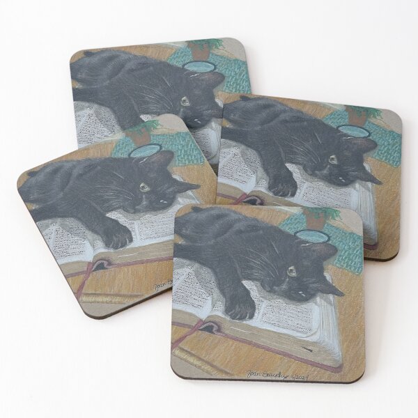 Item preview, JBA-Suki laying on bible designed and sold by JoanBeaudryART.