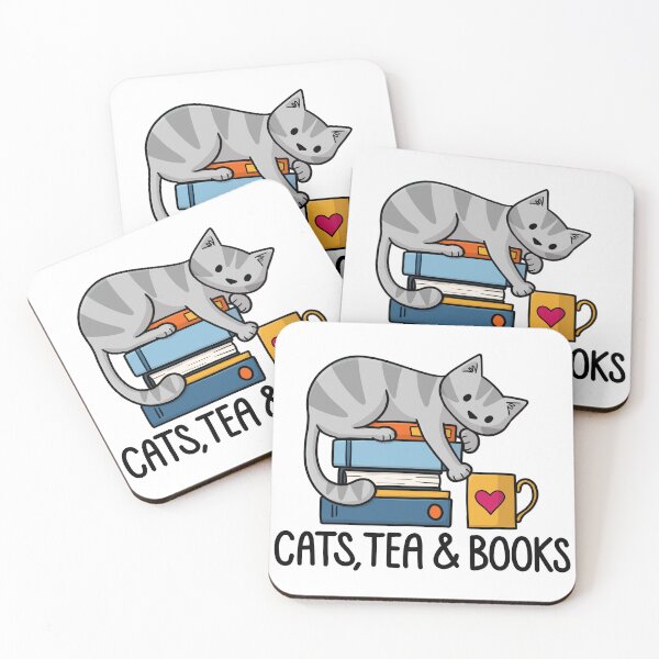 Item preview, Cats, tea and books designed and sold by doodlecats.