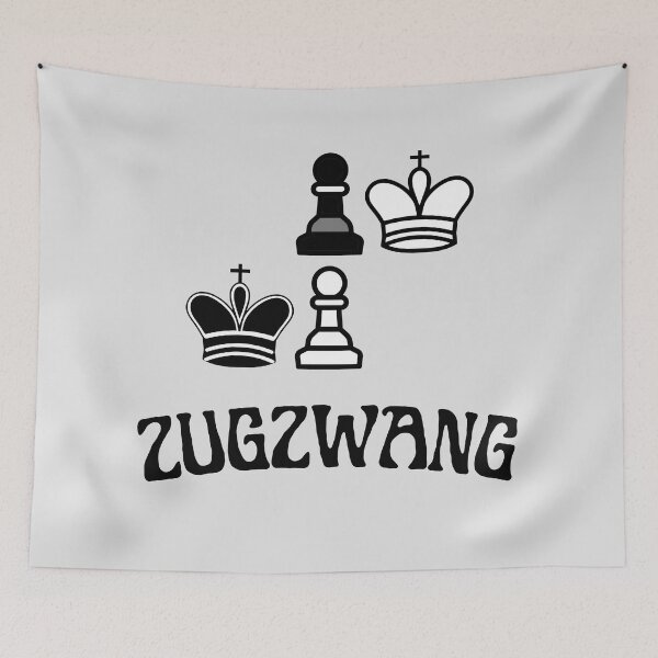Item preview, Chess Art: Minimalist Zugzwang Design (Trebuchet position) designed and sold by Nabucodonoshop.