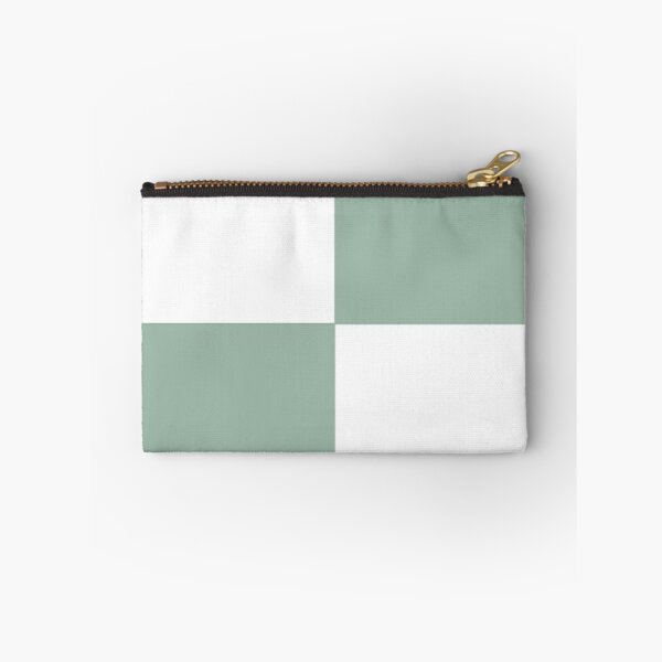 Item preview, MUTED GREEN and WHITE LARGE CHECKERS  designed and sold by RachelMacht.