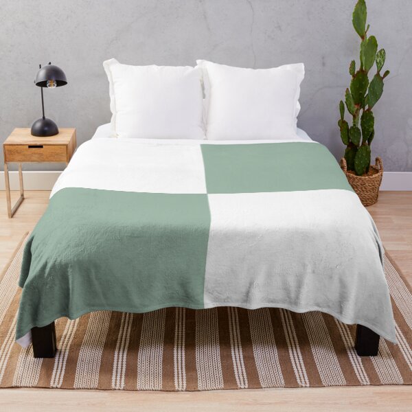Item preview, MUTED GREEN and WHITE LARGE CHECKERS  designed and sold by RachelMacht.