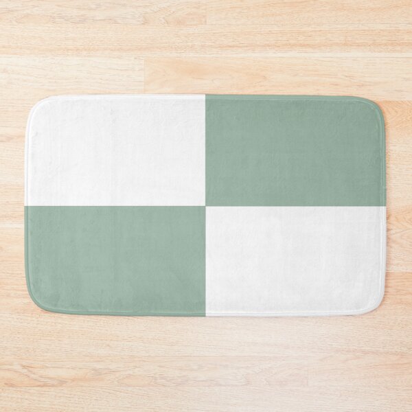 Item preview, MUTED GREEN and WHITE LARGE CHECKERS  designed and sold by RachelMacht.