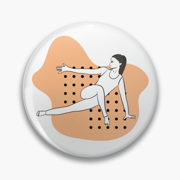 Item preview, Postura de yoga naranja abstracta  designed and sold by Firstdot.