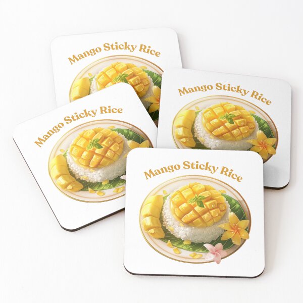 Item preview, Thai Mango Sticky Rice Illustration designed and sold by Duo Dang Studio.