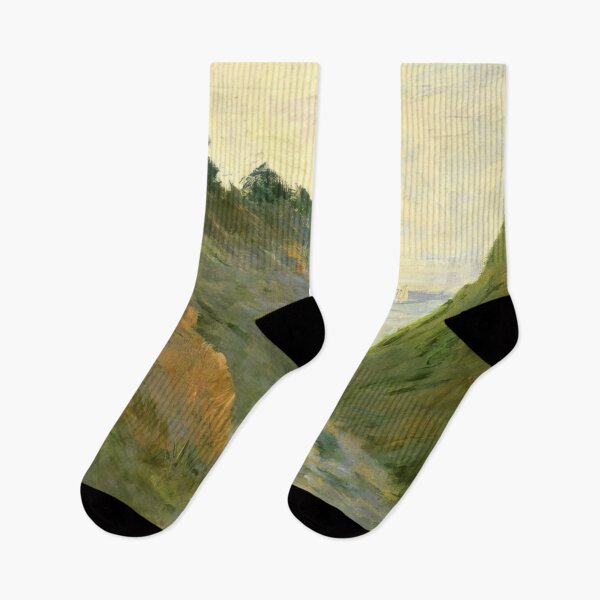 Item preview, The Sunken Road in the Cliff at Varangeville - 1882 - Claude Monet designed and sold by dottyshai.
