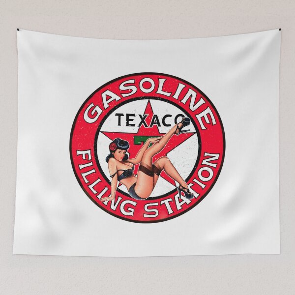 Item preview, 144 Texaco Gasoline Pin Up Vintage Sign	 designed and sold by KauanSilvaCosta.