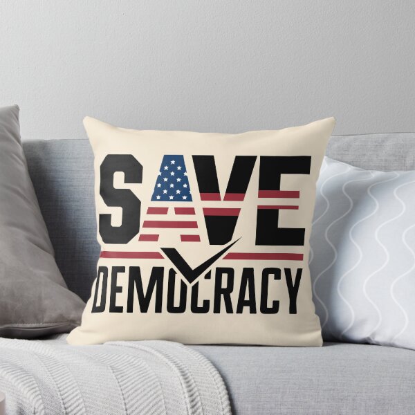 Item preview, Save Democracy - Powerful Political Statement Artwork, Freedom and Justice Design designed and sold by FebricFusion.