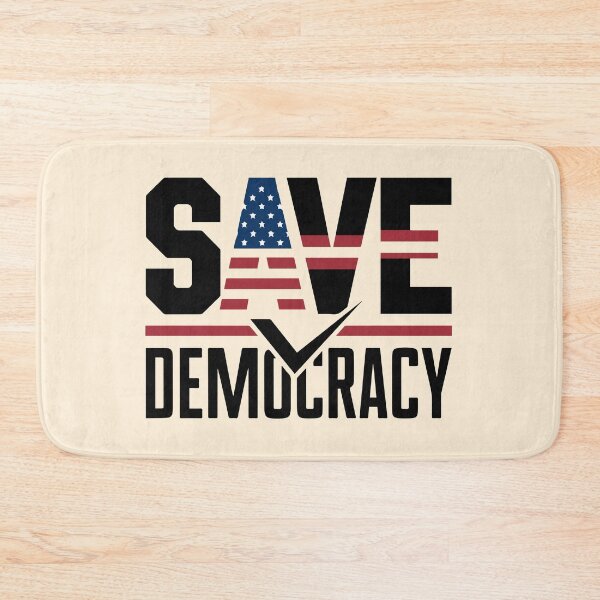Item preview, Save Democracy - Powerful Political Statement Artwork, Freedom and Justice Design designed and sold by FebricFusion.