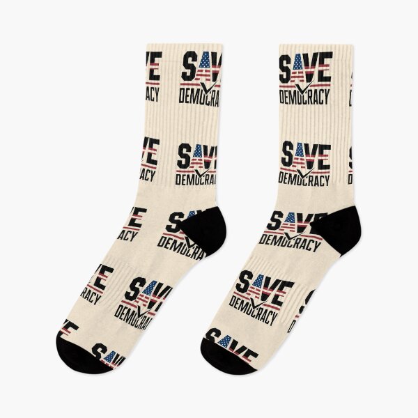 Item preview, Save Democracy - Powerful Political Statement Artwork, Freedom and Justice Design designed and sold by FebricFusion.