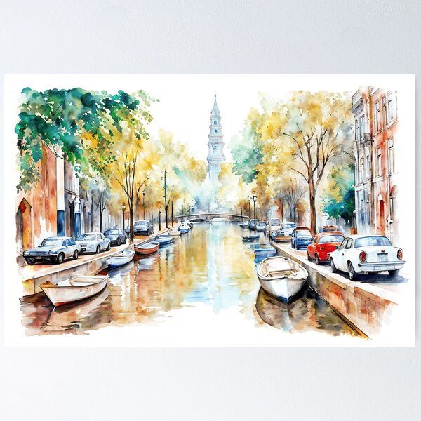 Aperçu de l'œuvre Amsterdam Canal 2 créée et vendue par caracatita75.