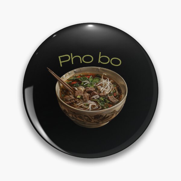 Item preview, Pegatina de arte digital vietnamita Pho Bo Southern Style designed and sold by Duo Dang Studio.