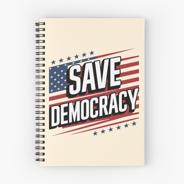 Item preview, Save Democracy - Bold Political Statement Artwork for Freedom and Justice designed and sold by FebricFusion.