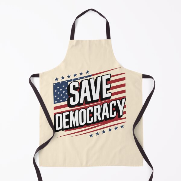 Item preview, Save Democracy - Bold Political Statement Artwork for Freedom and Justice designed and sold by FebricFusion.