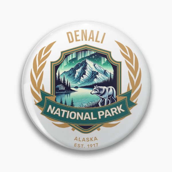 Item preview, Denali National Park Alaska Est. 1917 Retro Design designed and sold by CALIMASHIRTS.