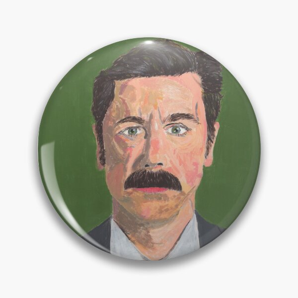 Item preview, Mike Wozniak Portrait - Acrylic on paper designed and sold by sideaves.