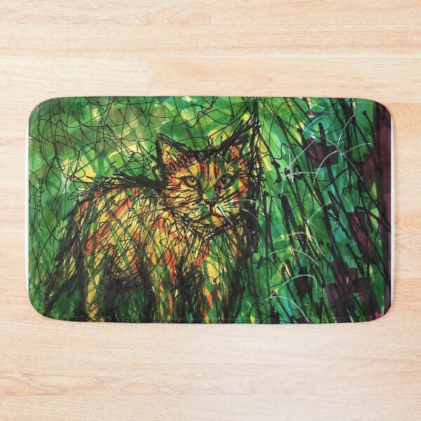 Item preview, Cat walk in the bushes artowrk designed and sold by DipakSonarArt.