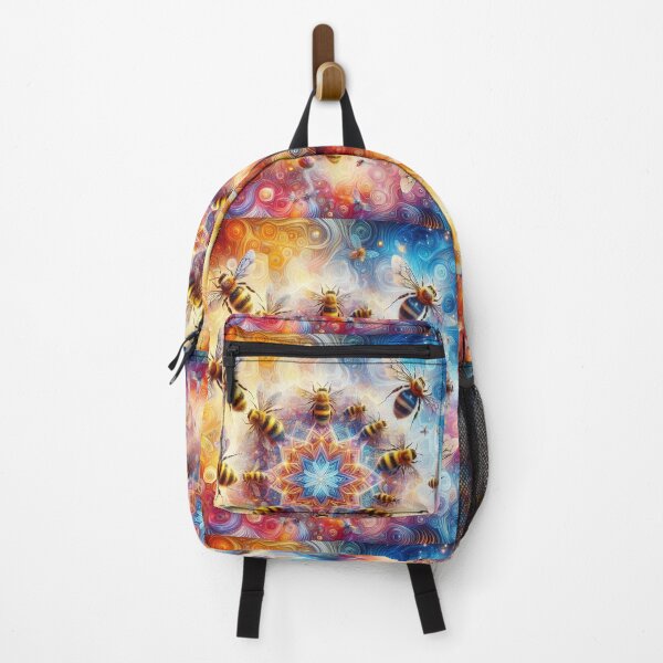 Item preview, Spectacular Colorful Magical Bee Pattern  designed and sold by DigiDreamyArt.