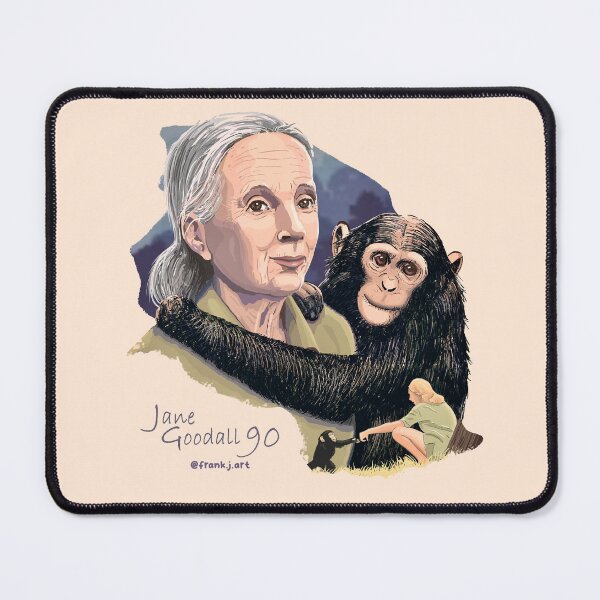 Item preview, Jane Goodall 90 birthday designed and sold by Frank J. Art.