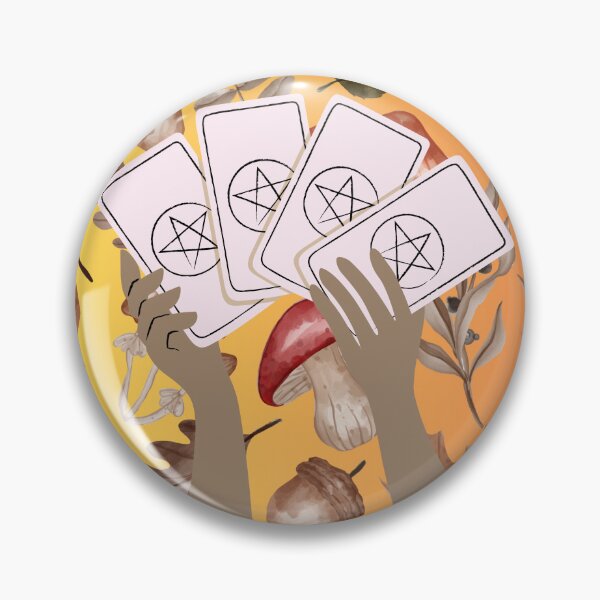 Artikelvorschau, Witchy Tarot Reader Pentagramm Fliegenpilz entworfen und verkauft von WildWoodlandWitch.