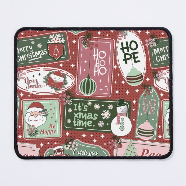 Item preview, Christmas tags red vibes designed and sold by PerlaDesignArt.