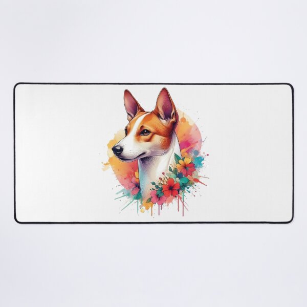Item preview, A beautiful Basenji Mix with various colorful leaves and flowers designed and sold by Marcoshop10.
