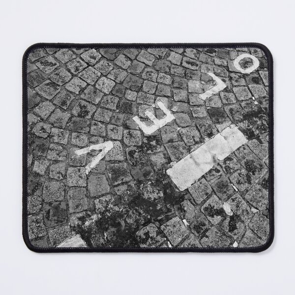 Item preview, Road Marking in Stone Paving of Paris France - Street Photography  designed and sold by CarolinaReina.