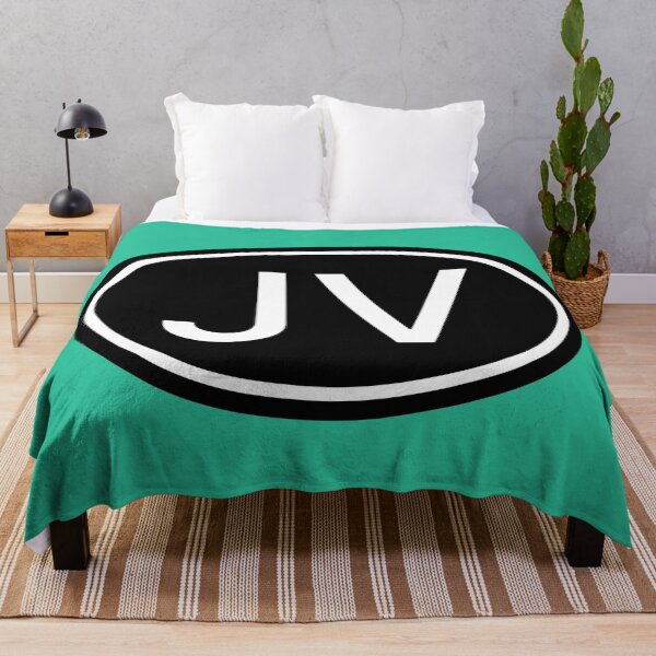 Item preview, JV Initials Monogram Oval White Letters designed and sold by Jeallan Designs.